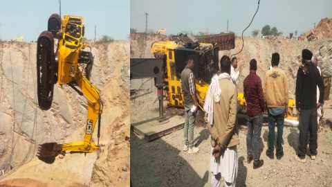 ओडेला खनन क्षेत्र से पोपलेन मशीन बाहर निकालीः पांचवे दिन भी चालक का सुराग नहीं, रेस्क्यू जारी 20260210 193736